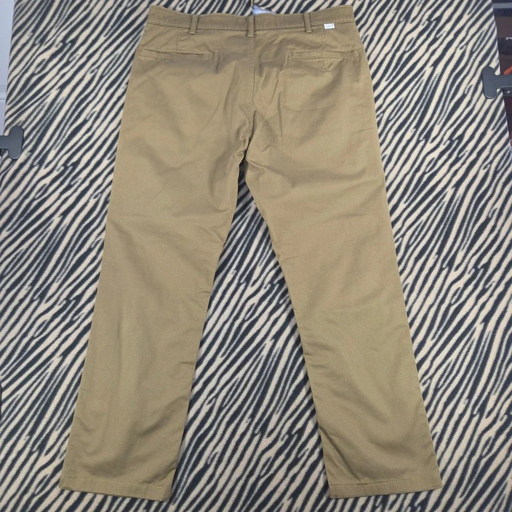 Levi Strauss & Co Two Horse Brand Khaki Chino Pants Mens Tan Straight Leg 34x30